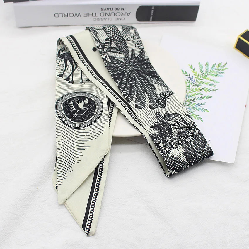 Long Hair Bows Scarf Headscarf Fashion Hair Ties Ribbons Multifunctional Headband Bandana Elastic Hair Accessories For Women
