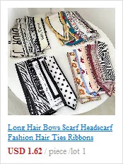 Long Hair Bows Scarf Headscarf Fashion Hair Ties Ribbons Multifunctional Headband Bandana Elastic Hair Accessories For Women