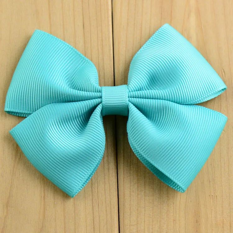 Lazos para el cabello de cinta de 9x7 cm, 100 unidades/22 colores, venta al por mayor, sin clip, para diademas, accesorios para el cabello