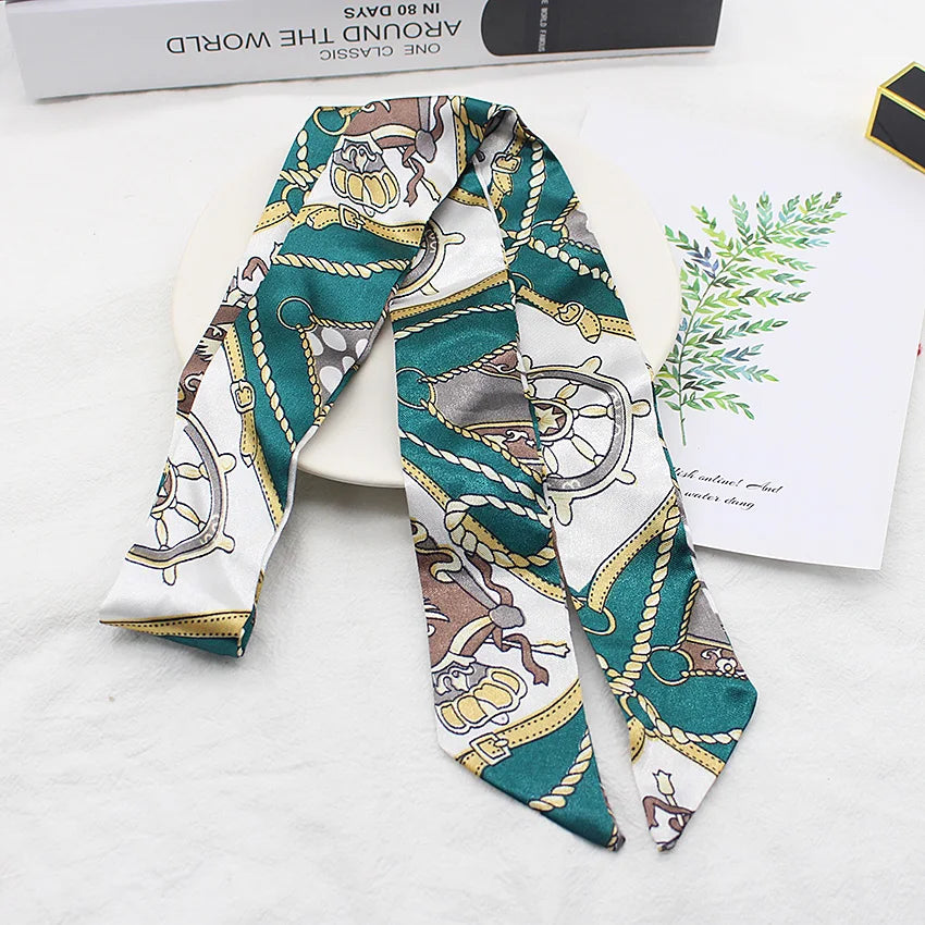 Long Hair Bows Scarf Headscarf Fashion Hair Ties Ribbons Multifunctional Headband Bandana Elastic Hair Accessories For Women