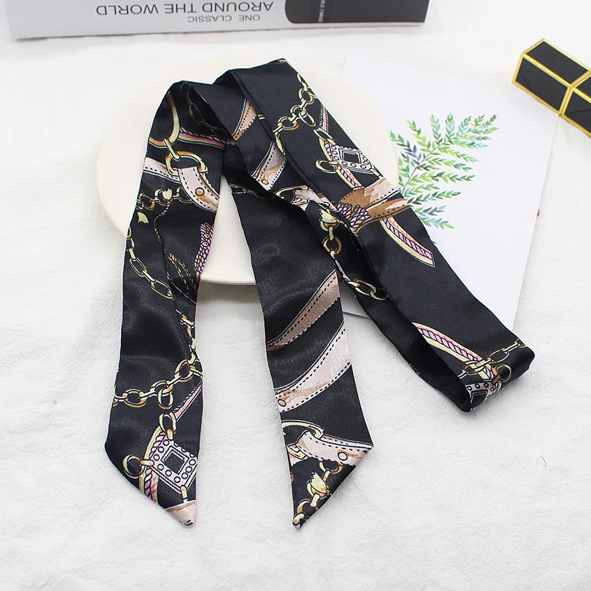 Long Hair Bows Scarf Headscarf Fashion Hair Ties Ribbons Multifunctional Headband Bandana Elastic Hair Accessories For Women