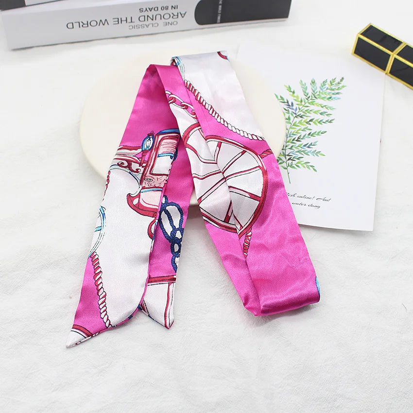 Long Hair Bows Scarf Headscarf Fashion Hair Ties Ribbons Multifunctional Headband Bandana Elastic Hair Accessories For Women