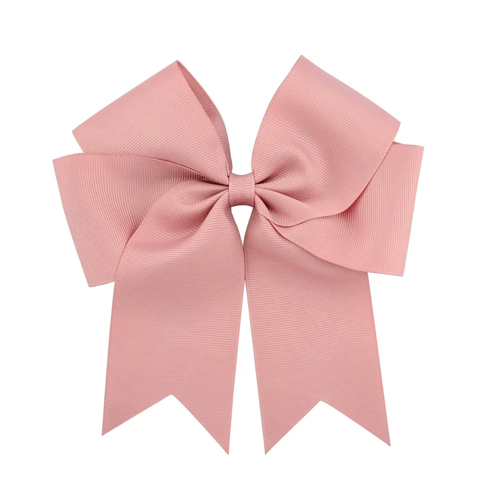 1 pieza de 6 pulgadas de lazos elegantes y coloridos para el cabello con clip para niñas, cinta de grogrén, pinzas para el cabello, accesorios para el cabello