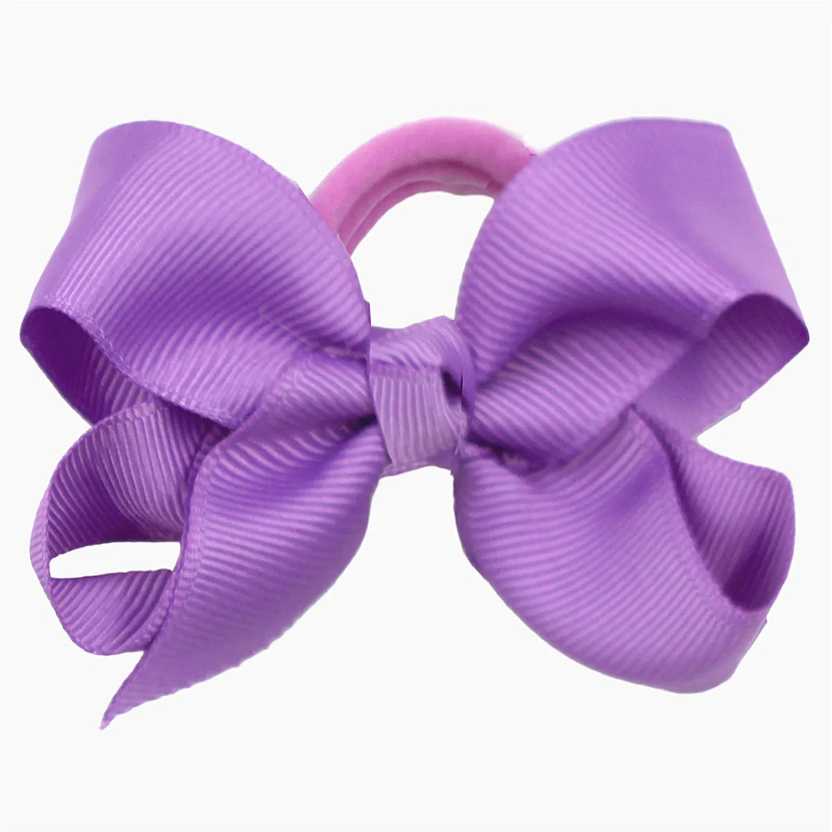 Cute Baby Girls Hair Bows Hair Ties Kids Hair Bands 3inch Bows Ponytail Holder Ties Children Kids Hair Accessories