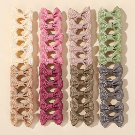 40PCS Random Color Cute Hair Bows with Clips for Girls Gift Boutique Ribbon Bows DIY Hair Decor Kids Hair Accessories