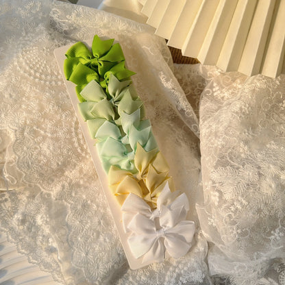 6-10Pcs Cute Bows Hair Clips For Girls Colorful Bows Clip Hairpin Handmade Barrettes Headwear Kids Children Hair Accessories