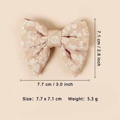 Hair Clips for Girls Bows Hairpin Kids Hair Accessories Princess Embroided Bowknot Hairclips Barrette Baby Headwear Wholesale