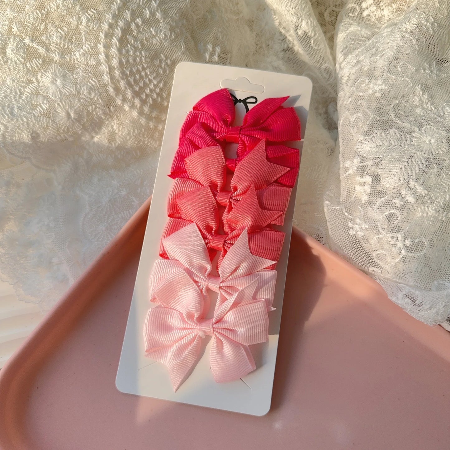 6-10Pcs Cute Bows Hair Clips For Girls Colorful Bows Clip Hairpin Handmade Barrettes Headwear Kids Children Hair Accessories