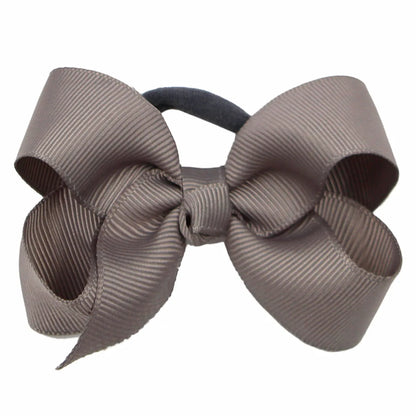 Cute Baby Girls Hair Bows Hair Ties Kids Hair Bands 3inch Bows Ponytail Holder Ties Children Kids Hair Accessories
