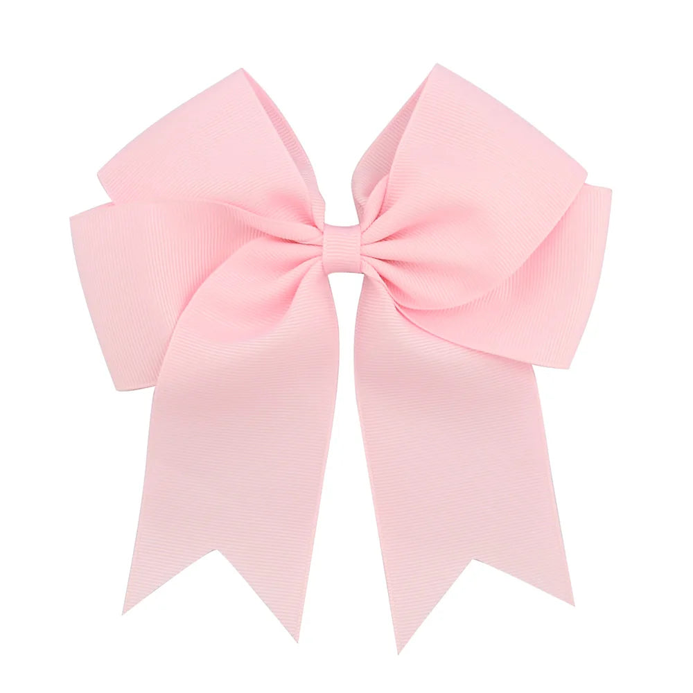 1 pieza de 6 pulgadas de lazos elegantes y coloridos para el cabello con clip para niñas, cinta de grogrén, pinzas para el cabello, accesorios para el cabello