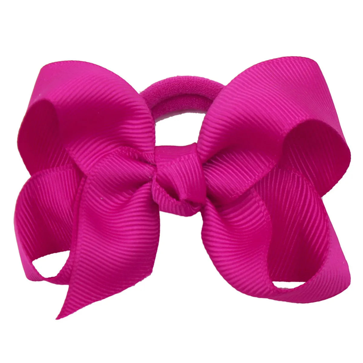 Cute Baby Girls Hair Bows Hair Ties Kids Hair Bands 3inch Bows Ponytail Holder Ties Children Kids Hair Accessories