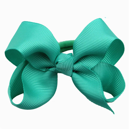Cute Baby Girls Hair Bows Hair Ties Kids Hair Bands 3inch Bows Ponytail Holder Ties Children Kids Hair Accessories