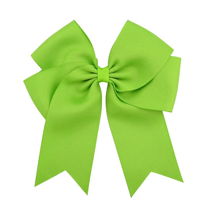 1 pieza de 6 pulgadas de lazos elegantes y coloridos para el cabello con clip para niñas, cinta de grogrén, pinzas para el cabello, accesorios para el cabello