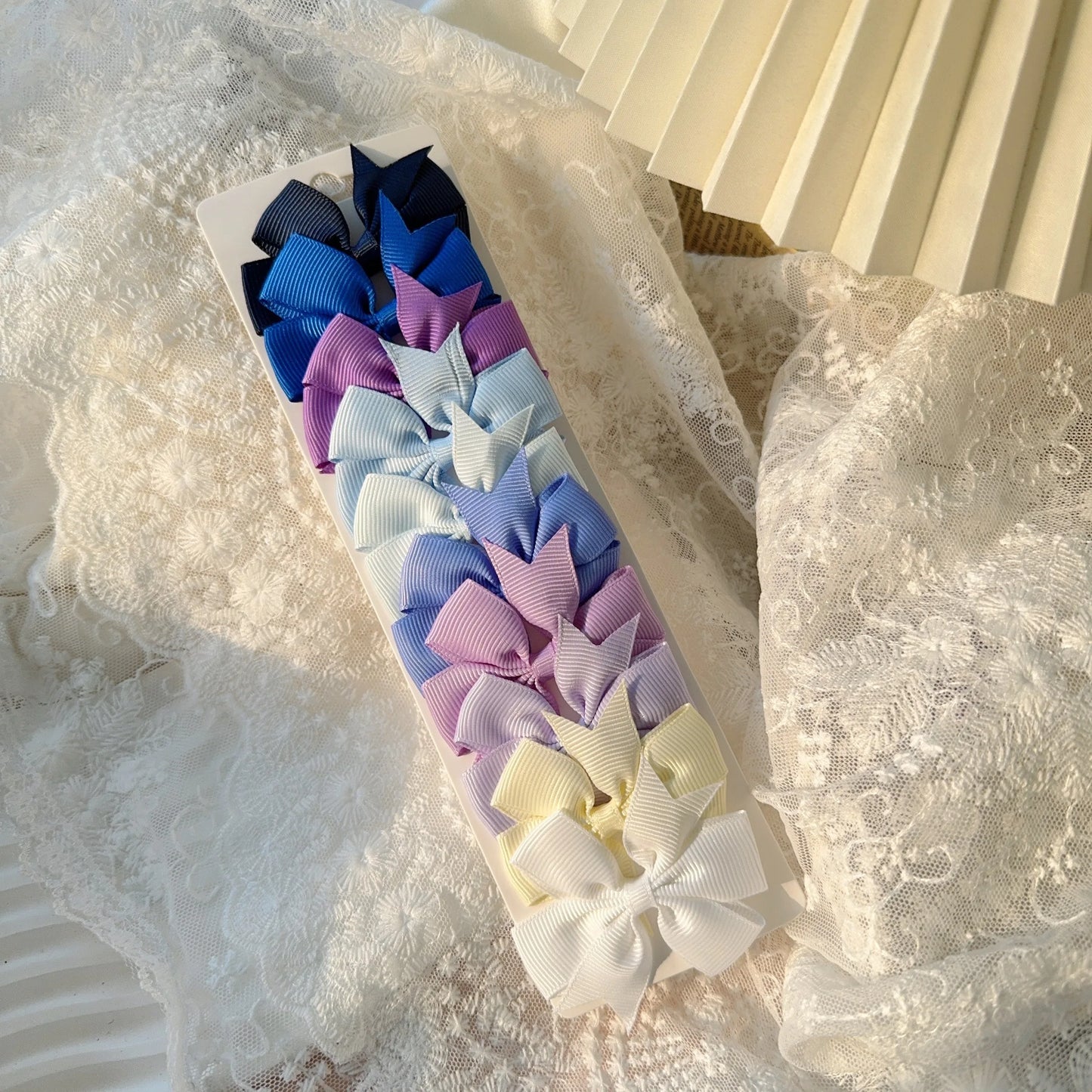 6-10Pcs Cute Bows Hair Clips For Girls Colorful Bows Clip Hairpin Handmade Barrettes Headwear Kids Children Hair Accessories