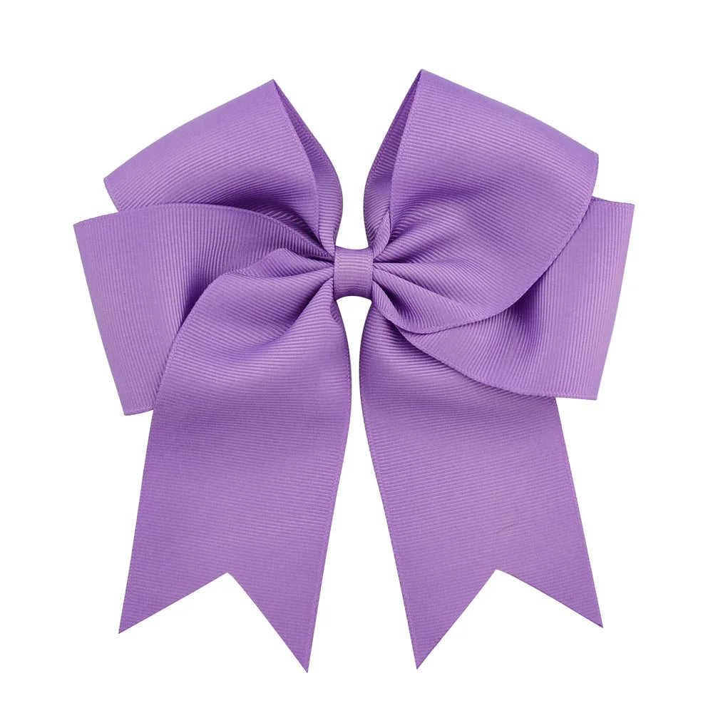 1 pieza de 6 pulgadas de lazos elegantes y coloridos para el cabello con clip para niñas, cinta de grogrén, pinzas para el cabello, accesorios para el cabello