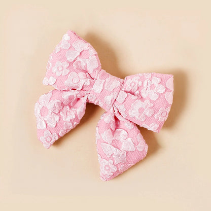 Hair Clips for Girls Bows Hairpin Kids Hair Accessories Princess Embroided Bowknot Hairclips Barrette Baby Headwear Wholesale