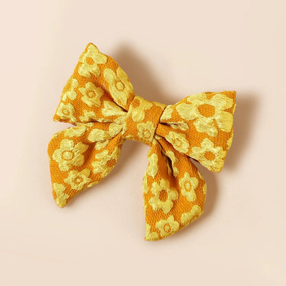 Hair Clips for Girls Bows Hairpin Kids Hair Accessories Princess Embroided Bowknot Hairclips Barrette Baby Headwear Wholesale