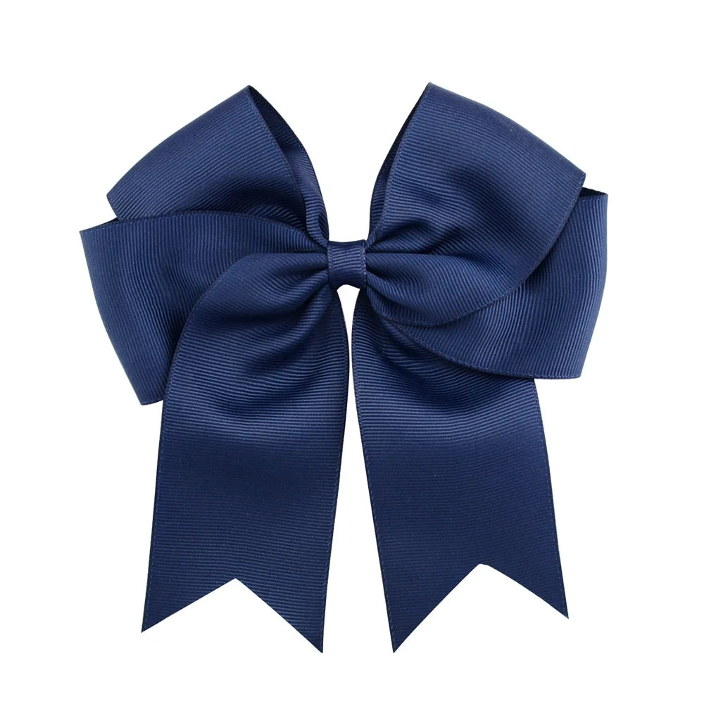 1 pieza de 6 pulgadas de lazos elegantes y coloridos para el cabello con clip para niñas, cinta de grogrén, pinzas para el cabello, accesorios para el cabello