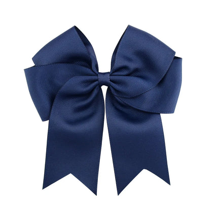 1 pieza de 6 pulgadas de lazos elegantes y coloridos para el cabello con clip para niñas, cinta de grogrén, pinzas para el cabello, accesorios para el cabello