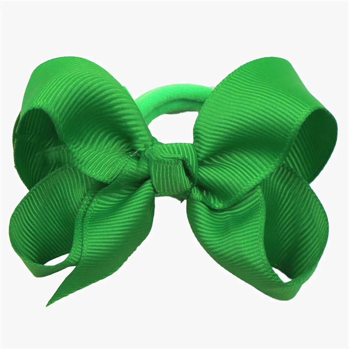 Cute Baby Girls Hair Bows Hair Ties Kids Hair Bands 3inch Bows Ponytail Holder Ties Children Kids Hair Accessories