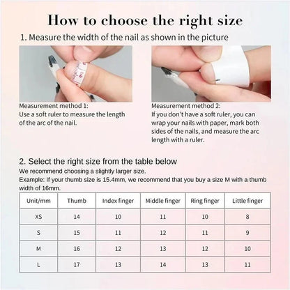 10pcs Handmade Blue Almond Press on Nails with Hand-carving Flowers Design Fake Nails Wearable Reusable Ins French False Nails