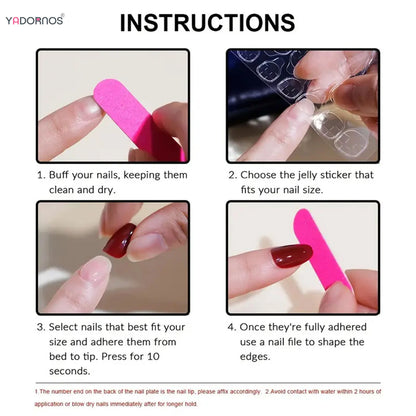 24pcs Cute Cartoon Fake Nail Tips Oil Painting Series Printed Almond Press On Nail Sweet Cool Charming False Nail For Spicy Girl