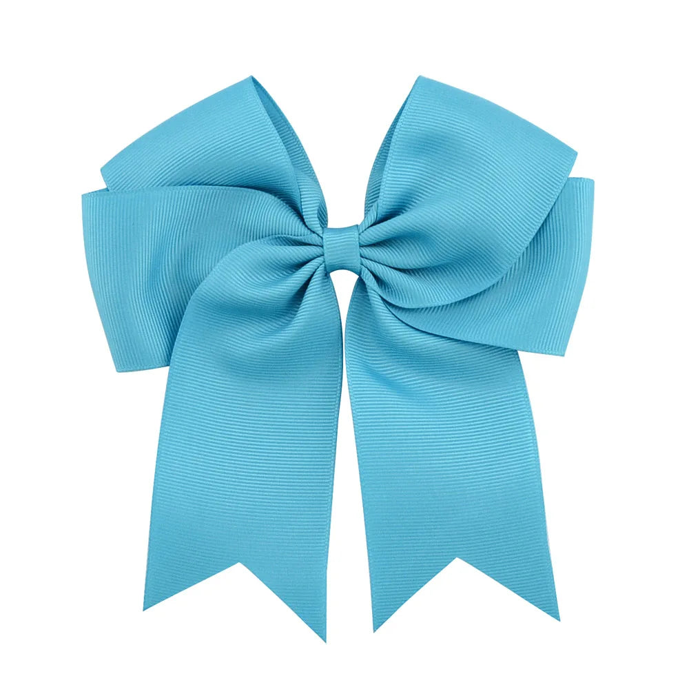 1 pieza de 6 pulgadas de lazos elegantes y coloridos para el cabello con clip para niñas, cinta de grogrén, pinzas para el cabello, accesorios para el cabello