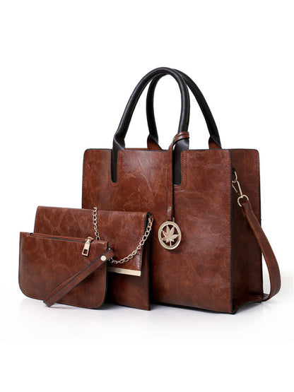 Nuevo bolso de suegra de PU, bolso de mujer, bolso grande, conjunto de varias piezas, bolso de hombro 