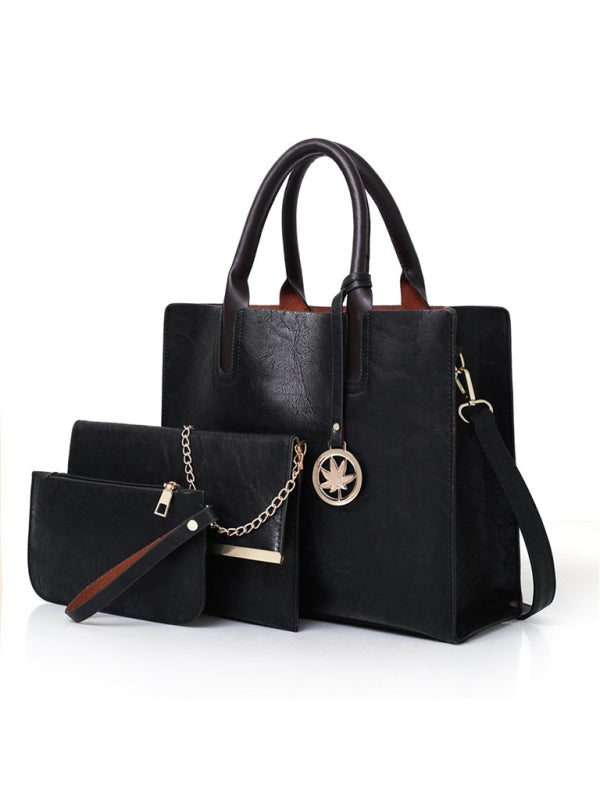 Nuevo bolso de suegra de PU, bolso de mujer, bolso grande, conjunto de varias piezas, bolso de hombro 