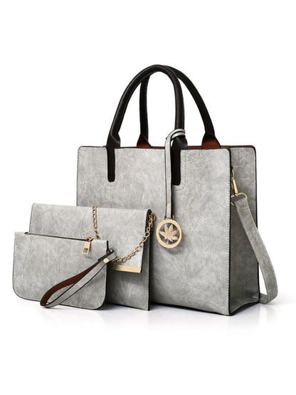 Nuevo bolso de suegra de PU, bolso de mujer, bolso grande, conjunto de varias piezas, bolso de hombro 