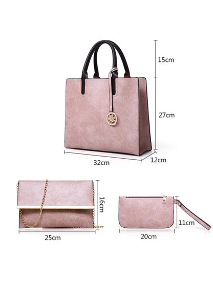 Nuevo bolso de suegra de PU, bolso de mujer, bolso grande, conjunto de varias piezas, bolso de hombro 
