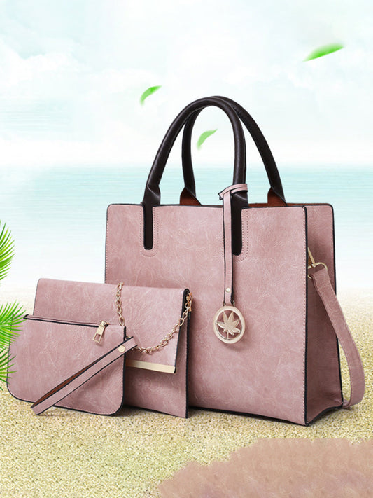 Nuevo bolso de suegra de PU, bolso de mujer, bolso grande, conjunto de varias piezas, bolso de hombro 