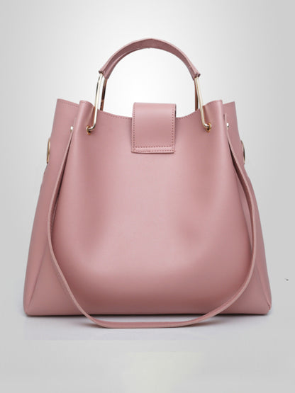 Bolso de mano de moda de un solo hombro tipo cubo para damas, bolso de equipaje, conjunto de tres piezas 