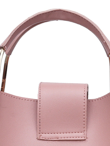 Bolso de mano de moda de un solo hombro tipo cubo para damas, bolso de equipaje, conjunto de tres piezas 