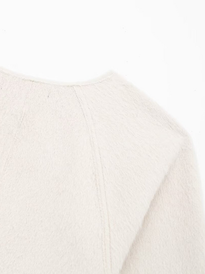 Nueva chaqueta informal suave de manga larga con tirantes. 