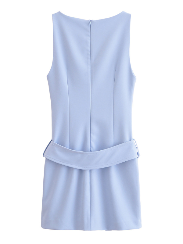 Vestido ajustado con cinturón 