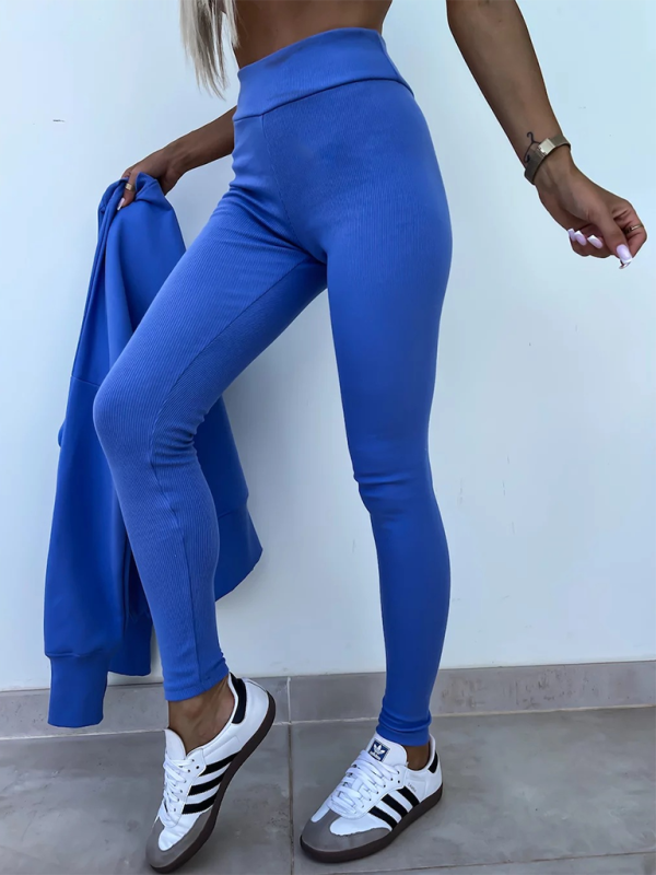 Conjunto de dos piezas de suéter holgado con pantalones ajustados casuales de nuevo estilo 