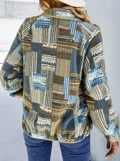 Chaqueta casual de algodón para otoño e invierno, abrigo de felpa. 