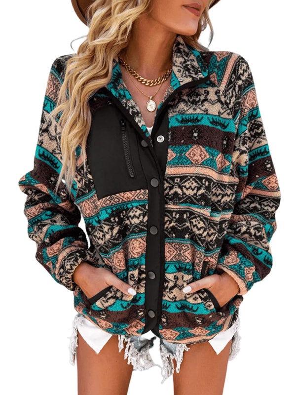 Chaqueta casual de algodón para otoño e invierno, abrigo de felpa. 