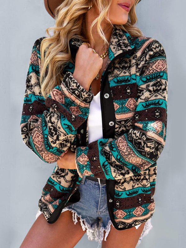 Chaqueta casual de algodón para otoño e invierno, abrigo de felpa. 