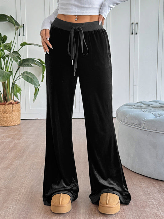 Pantalones acampanados de terciopelo de estilo nuevo para chicas sexys 