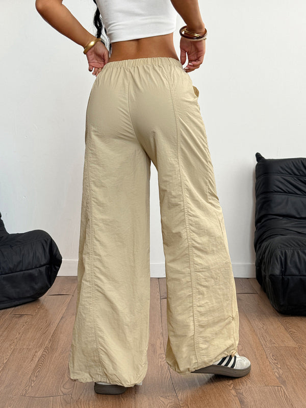 Pantalones rectos sencillos y casuales 