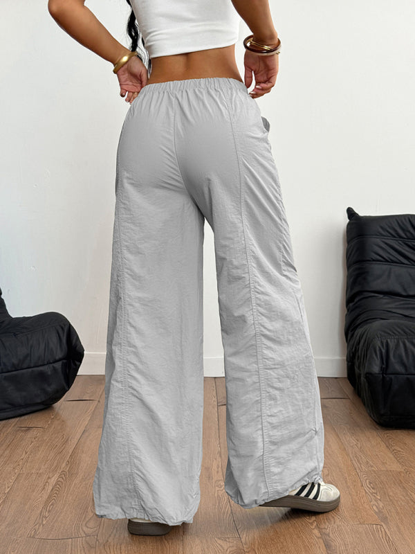 Pantalones rectos sencillos y casuales 