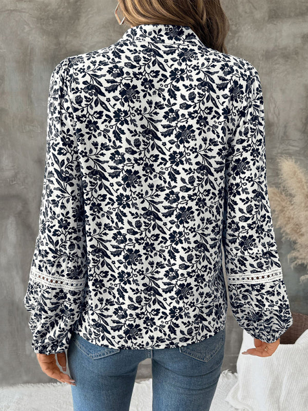 Top floral con escote en V y tirantes estilo retro, informal y elegante 
