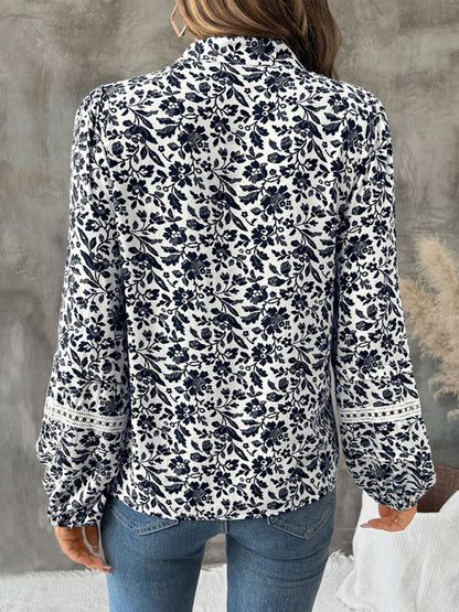 Top floral con escote en V y tirantes estilo retro, informal y elegante 