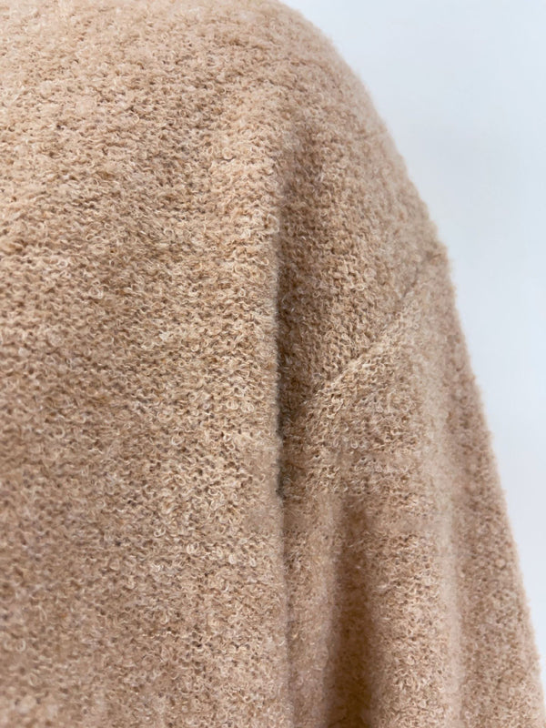 Suéter de color sólido, suéter de punto de moda, cuello redondo, cárdigan con botones, chaqueta, suéter 